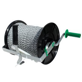 PK1 Electric Fence Polywire 6 Conductors 3280 Feet Pre-Spooled on 3:1 Maxi Geared Reel