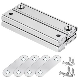Wukong 4 x Rectangular Magnets 30 kg, 60 x 13.5 5 mm Neodymium Magnets with Hole Extra Strong Magnet 30 kg for Magnetic Board Fridge Tool Room