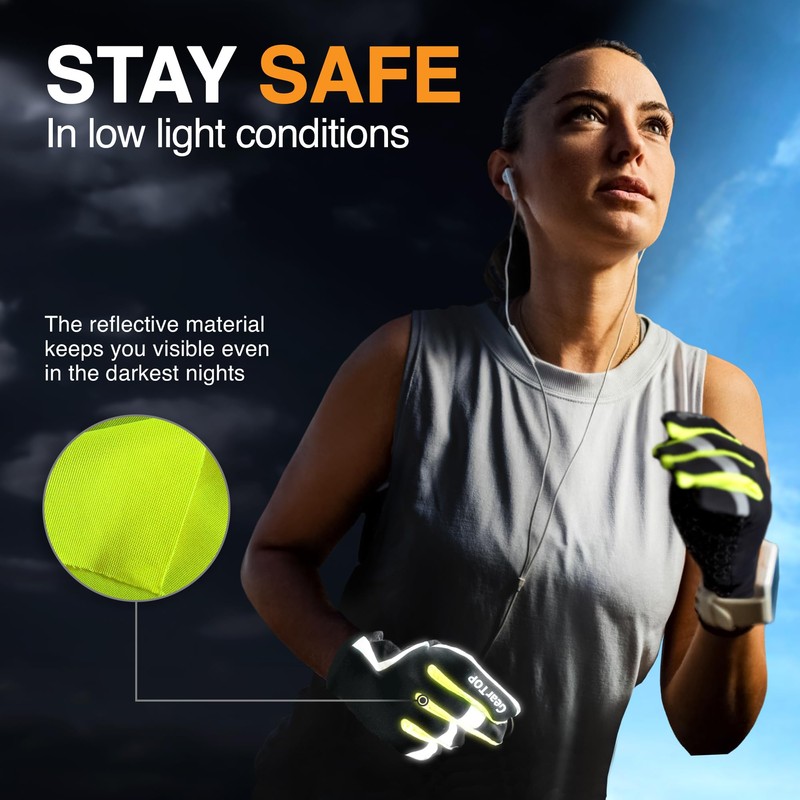 GearTOP Performance and Touch Screen Gloves - Great for Running
