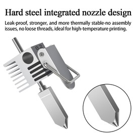 0.2mm SPARKX i7 Hotend Integrated Hardenend Steel Nozzle for Creality
