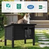 Weatherproof Outdoor Cat House, Feral Cat Shelter, 100% Insulated Foam,