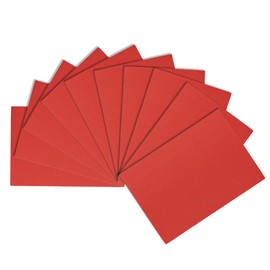 sourcing map 10pcs Corrugated Cardboard Paper Sheets,Red,7.87-inch x 11.81-inch,for Craft and DIY Projects