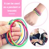 12pcs Finger Twist Thread Game Rainbow Rope Finger Twist Rainbow