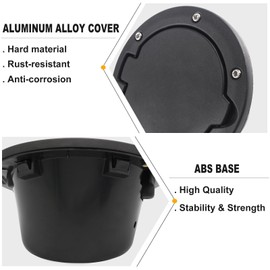 PKEDUO Black Gas Cap Cover Fuel Filler Door Cover Compatible with 2007-2017 Wrangler JK JKU 2/4-DOOR(NOT FOR 2018+ JL MODELS)