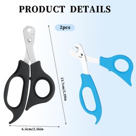 2 PCS Scissors-Shaped Pill Cutter, Sharp Blade Pill Splitter Pill Splitter Scissors with Stainless Steel Blade and Ergonomic Handle for Accurately Dividing Various Size of Vitamins Tablets Pills Pill