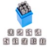 HOBBIESAY 1 Set Number Stamps 0-8 Metal Number Stamps Set