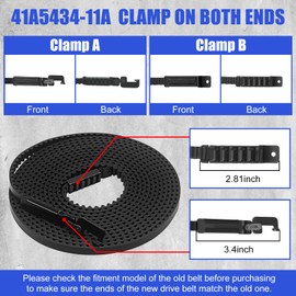 Garage Door Drive Belt(234"), 41A5434-11A Whisper Drive Belt for 7ft High Garage Doors, Compatible with Multiple Models of Chamberlain/Craftsman/Liftmaster Garage Door Openers