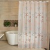 Cozyswan Elegant PEVA Bathroom Shower Curtain with Hooks (72 x