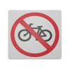 光(Hikari) 光 プレート 自転車通行禁止 100x100x2mm テープ付き E510-12 E510-12