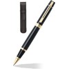 Sheaffer 300 Glossy black with Gold Trim Pen and Leather