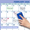 24" x 36" 2026 Wall Calendar, Folded Wet & Dry