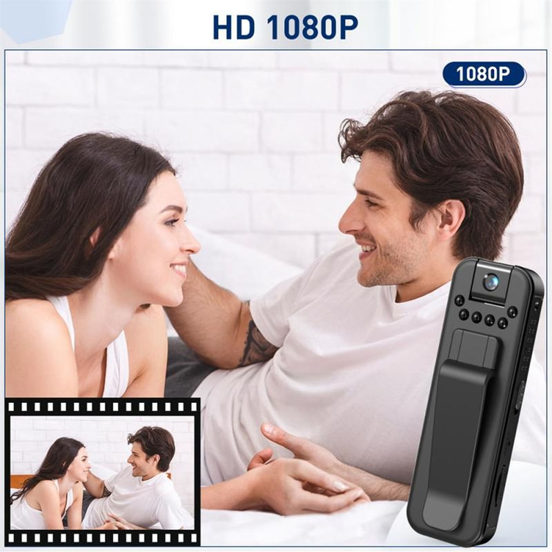 Portable Video Camera Clip On 1080P HD Pocket Video Camera