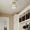HOLKIRT Modern Light Fixture,Mid Century Semi Flush Mount Ceiling Light,Kitchen