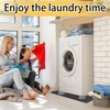 Washing Machine Drain Pan 27"x27" with 4 Anti-Vibration Foot Pads