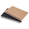 2 Pack A5 Sketchbook Blank Kraft Notebook Notepad Wirebound Spiral