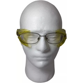 Safety Optical Service B22 Safety Glass Side Shields with Amber Lens