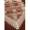 Custom Elegant Beige Lace Table Runner and Scarves Embroidered Floral