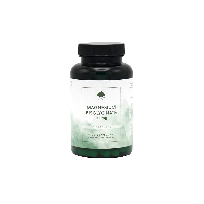 Magnesium Bisglycinate | 200mg Elemental Magnesium per 3 Capsule Dose