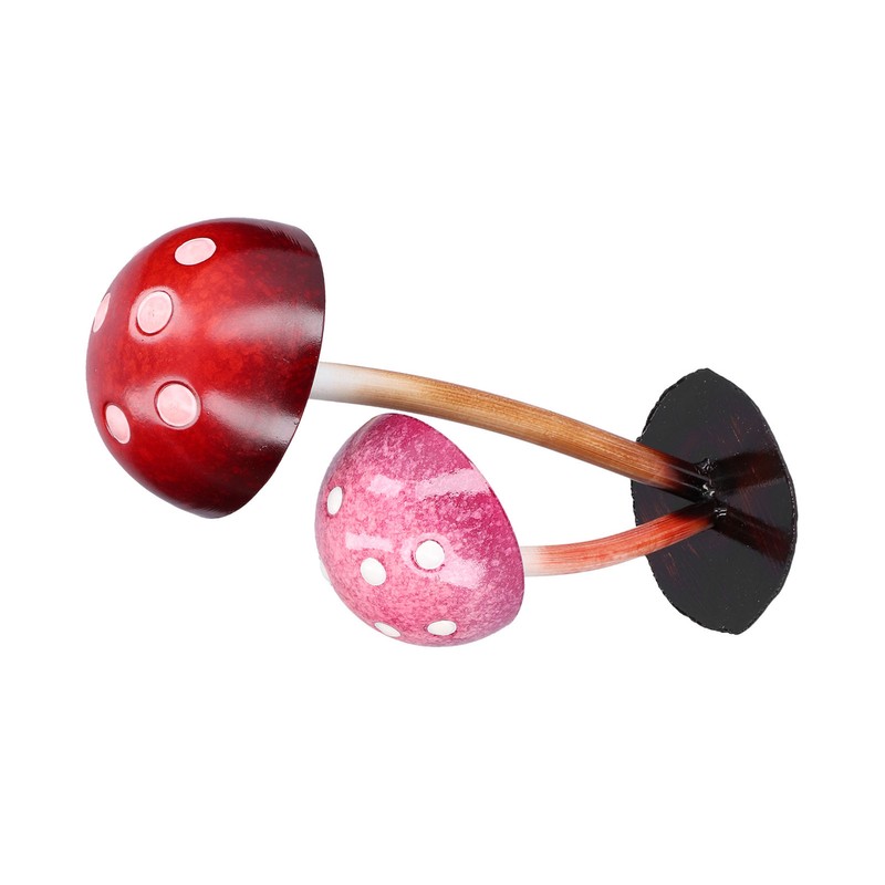 Iron Mushroom Ornament Waterproof Courtyard Balcony Decoration for Gardening Outdoor