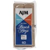 AJM Brown Paper Lunch Bags 40 Count