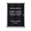 EVERSUPPLY Enclosed Changeable Letter Boards Felt Message Board with Locking
