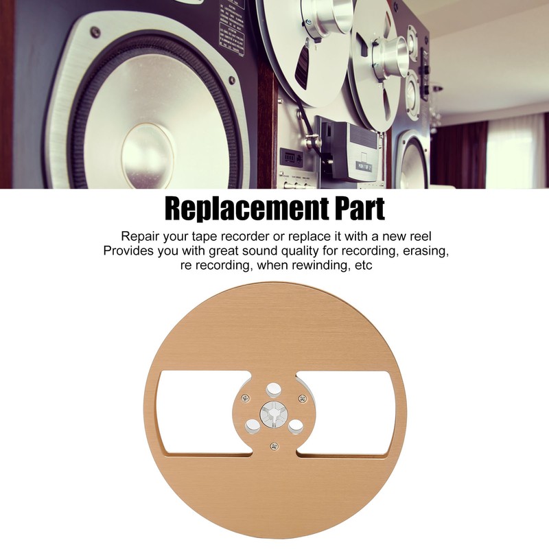 1/4 7 Inch Empty Reel Aluminum Alloy 2 Hole Opening