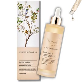 Hair Growth Oil - Organic, Natural & Veganic Hair Oil - Mix Of Castor Oil, Coconut Oil, Peppermint Oil, Tea Tree Oil & Rosemary Oil For Hair Growth - Designed to Repair Damaged Hair & Boost Thickness