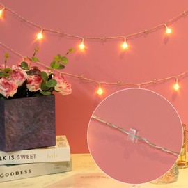 Hicarer 100 Pcs Adhesive Cable Clips Hooks for Outdoor String Lights Clips Wire Clips Cable Management Wire Cord Holder for Hanging Christmas Light Wall Desk Car Home Office(Small,Red)