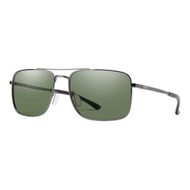 Smith Outcome Lifestyle Sunglasses - Gunmetal | Chromapop Polarized Gray Green