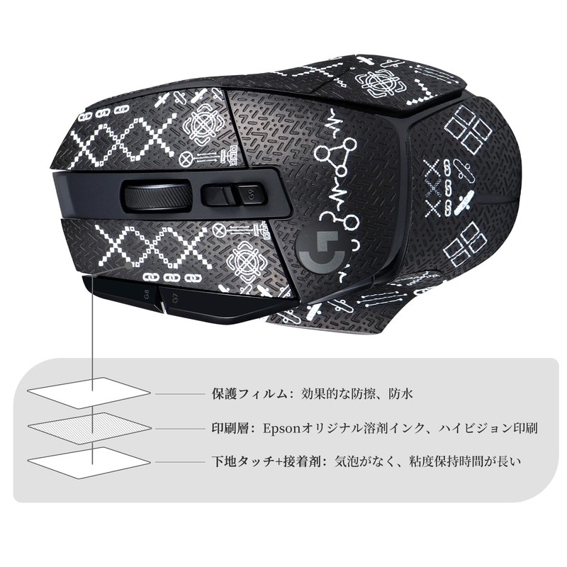 IMMOENUC マウスグリップ テープ 適用 G502 X & G502 X Plus
