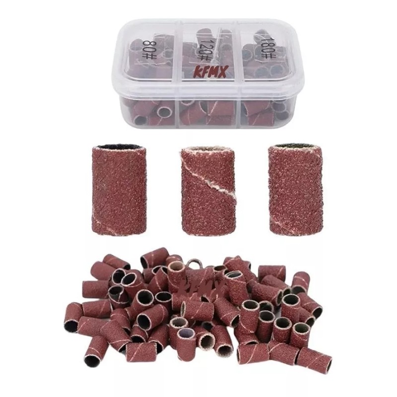 KFMX Barrilitos Para Driil Esmeril Uñas #80 #120 #180
