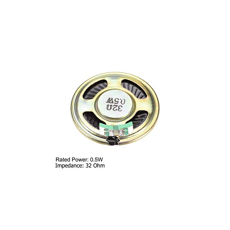 uxcell 0.5W 32 Ohm Micro Internal Speaker Magnet Loudspeaker 40mm