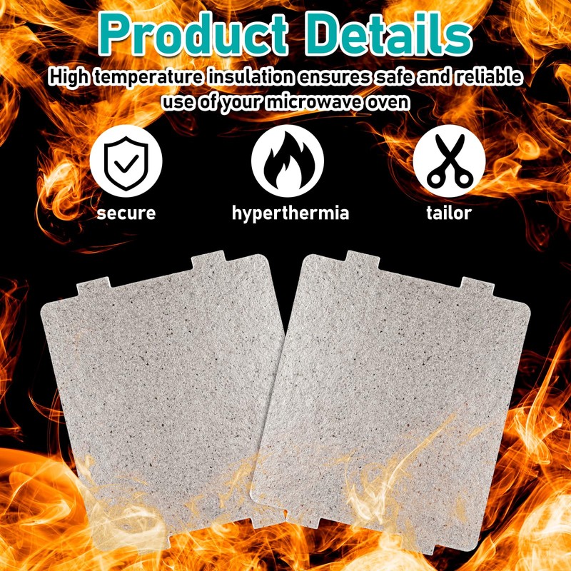 6 Pcs Microwave Waveguide Cover, Universal Mica Sheet Waveguide Cover