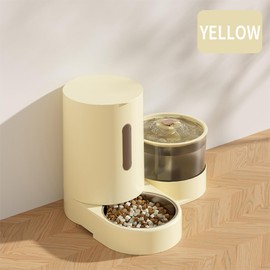 TEBTDN Automatic Cat Feeder Set: Two-in-one Gravity Feeder and Automatic Water Dispenser - Suitable for Small and Medium Sized Dogs, Cats, Rabbits - Gift for Office Workers, Travelers, cat Lovers
