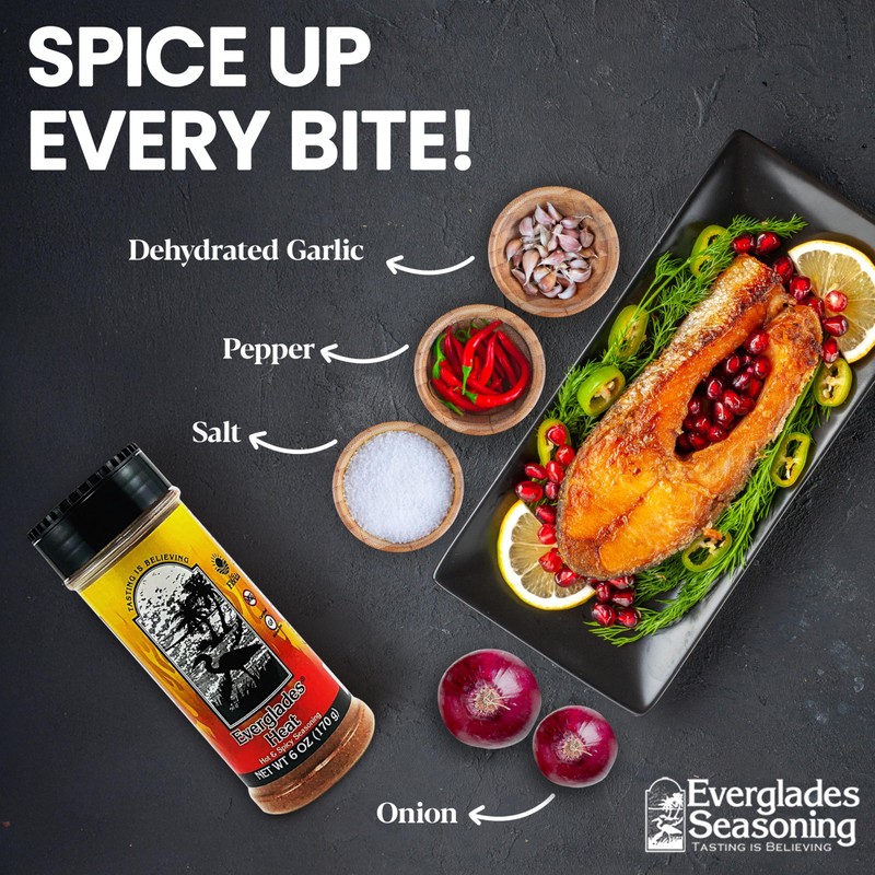 Everglades Seasoning Sampler Pack – 5 Flavors Cactus Dust, Heat,