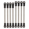 8Pcs Stainless Steel Link Rod 275mm Wheelbase Stainless Steel Link