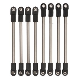 8Pcs Stainless Steel Link Rod 275mm Wheelbase Stainless Steel Link Rod Linkage Set for 1/10 RC Crawler Car