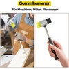 Gummihammer Klein, Schonhammer 25mm, Camping Hammer, Simplex Hammer, Gummihammer Pflasterhammer,