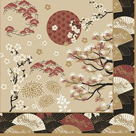 20 Napkins Asian Nature | Fan | Japan | Asia | Sun | Table Decoration | Decoupage | Decoupage | Decoupage | Decoupage | Decoupage | 33