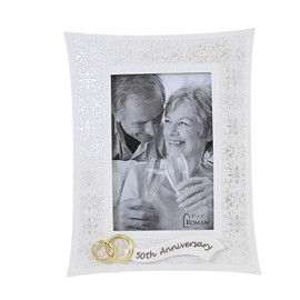 Roman Giftware Inc., Wedding & Anniversary, 8.75" H LACE 50TH Anniversary,Religious, Inspirational, Durable (1x6x8)