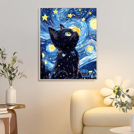 Paint by Number for Adults. Cats DIY Acrylic Painting Kit for Adults Beginner – 16” x 20”with 3 Brushes and Bright Colors