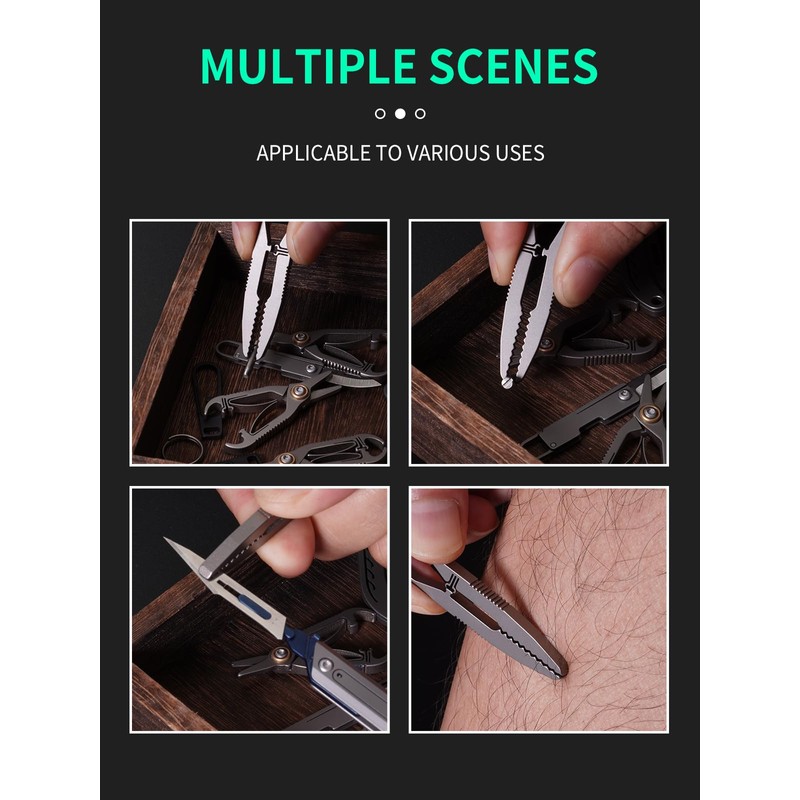 TIKIDESIGN Precision Tweezers Titanium Tweezers for Men, Chip Tweezers Craft
