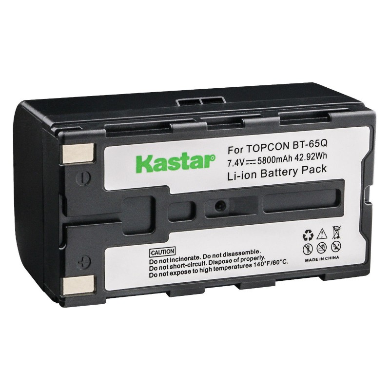 Kastar BT65Q Battery & LCD Dual Charger for Topcon GPT-7500