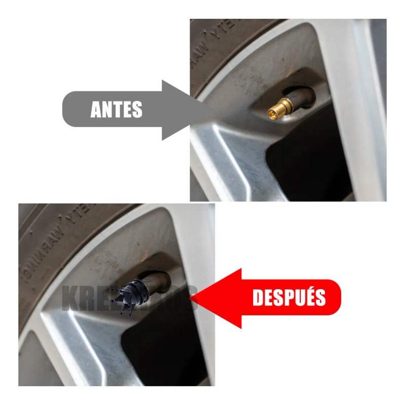 8pzs Tapones Llantas Válvula Corona Para Auto Moto Bici