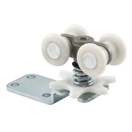 Prime-Line N 6724 Nylon and Steel Pocket Door Sliding Door Roller Assembly with Four Wheels, for Pocket Doors 1 In. to 1-3/4 In. Thick, Steel (Single Pack)