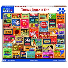 White Mountain - Things Parents Say, 1000 Piece Jigsaw Puzzle