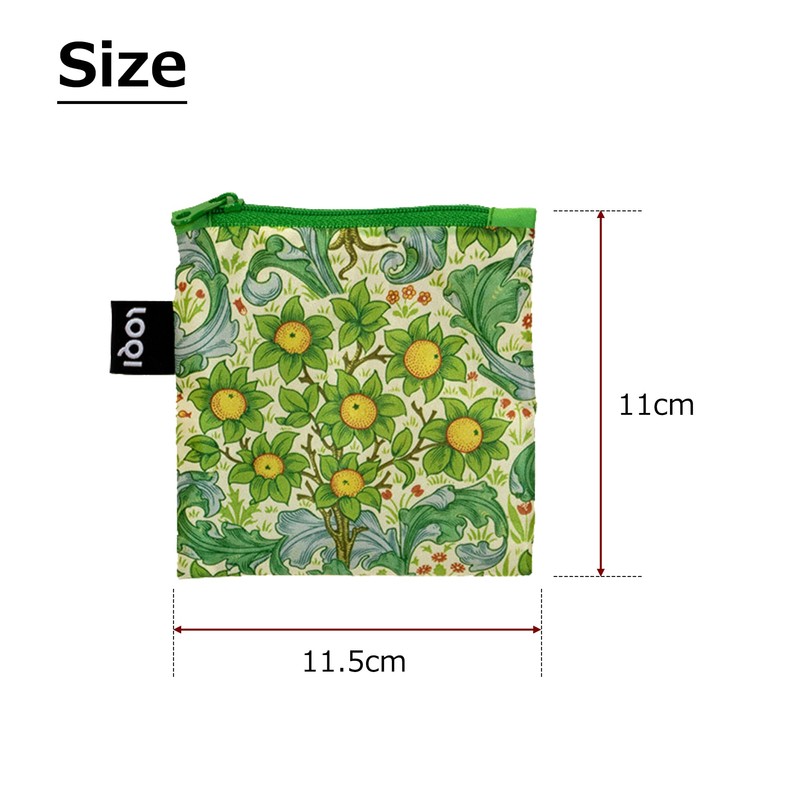 LOQI William Morris Orchad Bag, Multi-Colour, Small, Contemporary, Colourful, Contemporary