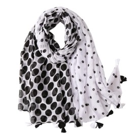 FAIRYGATE Polka Dot Scarf Scarves for Women UK Ladies Scarfs Gifts Lightweight Fashion Large Shawls and Wraps 22011