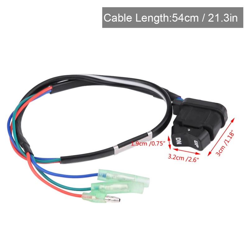 Aramox Power Tilt Switch, Tilt Trim Switch Assembly for Outboard
