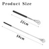2 PCS Back Scratcher Extendable, Stainless Steel Back Scratcher for
